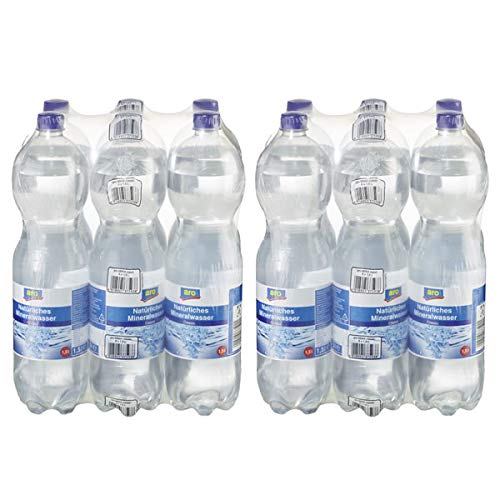 Natürliches Mineralwasser Classic (12 x 1,5L Flaschen) von aro