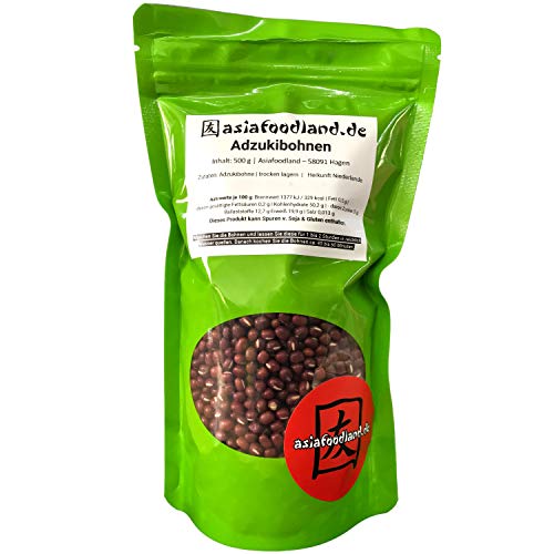 Asiafoodland - Adzukibohnen - rote Bohnen - Adzuki Bohnen von sehr hohe Qualität - 500 g Asiafoodland - Adzukibohnen - rote Bohnen - Adzuki Bohnen von sehr hohe Qualität - 500 g von asiafoodland.de