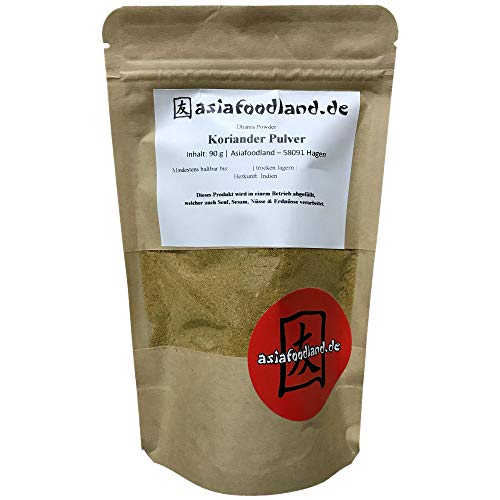 Asiafoodland - Koriander Pulver - Dhania Powder, 1er Pack (1 x 90 g) von asiafoodland.de