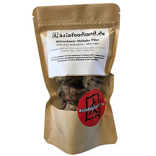 Asiafoodland - getrocknete Shiitake Pilze - 25 g von asiafoodland.de