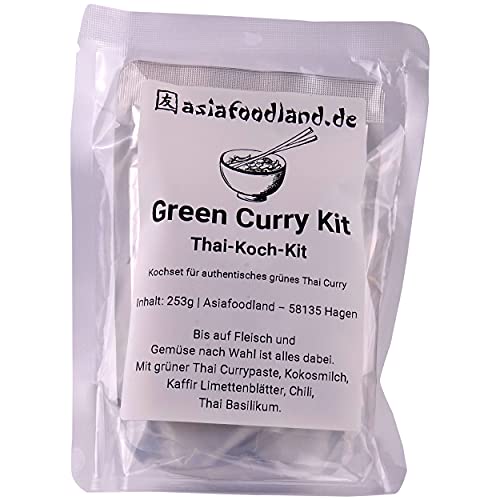 asiafoodland - Kochset für authentisches grünes Thai Curry, 1er Pack (1 x 253g) von asiafoodland.de
