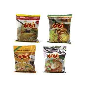 asiafoodland - Mama Instant Nudelsuppe Probierpaket (4 Sorten) von asiafoodland