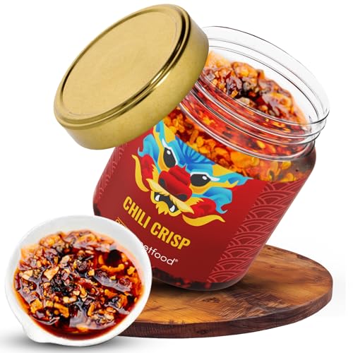 asiastreetfood Chili-Crisp 165 g – Knuspriger Mix mit viel Crisp, Chiliflocken, Paprikaflocken & wenig Öl – Chili-Crisp für extra Crunch & leichte Schärfe – Perfekt für Nudeln, Reis & Suppen asiastreetfood Chili-Crisp 165 g – Knuspriger Mix mit viel Crisp, Chiliflocken, Paprikaflocken & wenig Öl – Chili-Crisp für extra Crunch & leichte Schärfe – Perfekt für Nudeln, Reis & Suppen von asiastreetfood