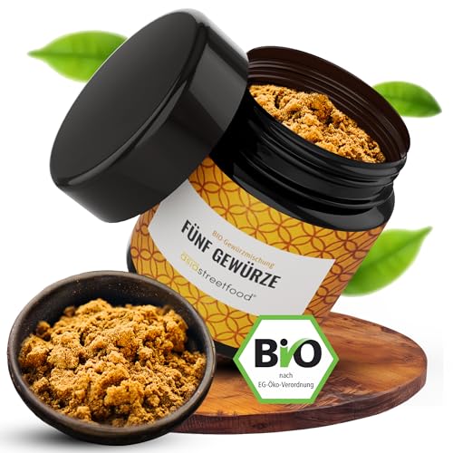 asiastreetfood Fünf Gewürze Pulver Bio 40 g – Asiatische Gewürzmischung ideal für Schmor- & Grillgerichte – 5 Gewürze Pulver in Bio-Qualität – Asia-Gewürz-Mix mit süß-scharfer Würze asiastreetfood Fünf Gewürze Pulver Bio 40 g – Asiatische Gewürzmischung ideal für Schmor- & Grillgerichte – 5 Gewürze Pulver in Bio-Qualität – Asia-Gewürz-Mix mit süß-scharfer Würze von asiastreetfood
