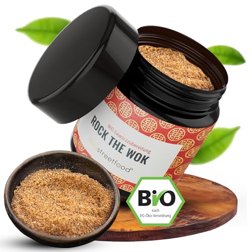 asiastreetfood Wok-Gewürz Rock the Wok 55 g – Umami-Gewürzmix für Wok-Gerichte – Fein abgestimmte Asia-Gewürze in Bio-Qualität – Wok-Gewürzmischung perfekt für Nudel- & Reisgerichte asiastreetfood Wok-Gewürz Rock the Wok 55 g – Umami-Gewürzmix für Wok-Gerichte – Fein abgestimmte Asia-Gewürze in Bio-Qualität – Wok-Gewürzmischung perfekt für Nudel- & Reisgerichte von asiastreetfood