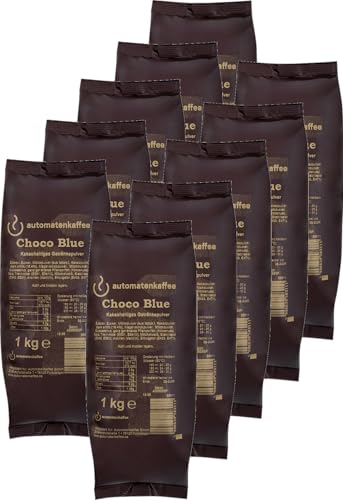 Choco Blue Automatenkaffee 10 x 1.000g | Automatenfähiger Kakao mit 16,4% Kakaoanteil von automatenkaffee.de