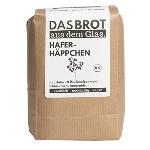 brotstoff - Bio-Haferhäppchen - NACHFÜLLPAKET, Brotbackmischung – ideal als Einzugsgeschenk, als Geburtstagsgeschenk, oder als Gastgeschenk, 1000g (für 5 Brote) von b. brotstoff.