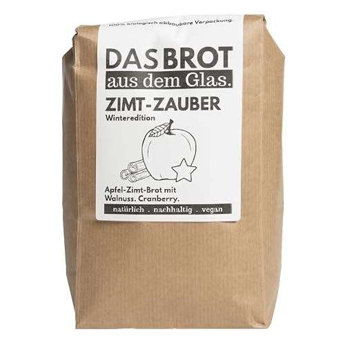 brotstoff - Zimtzauber- NACHFÜLLPAKET, Brotbackmischung – ideal als Einzugsgeschenk, als Geburtstagsgeschenk, oder als Gastgeschenk, 1000g (für 5 Brote) von b. brotstoff.