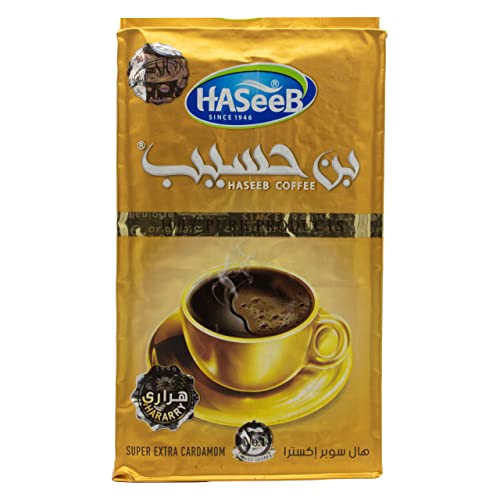 Haseeb - Arabischer Mokka Super Extra Kardamom - Kaffee gemahlen 500 g von baba GOURMET