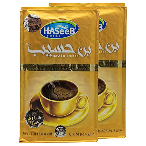 Haseeb - Arabischer Mokka Super Extra Kardamom - Kaffe gemahlen 500 g von baba GOURMET