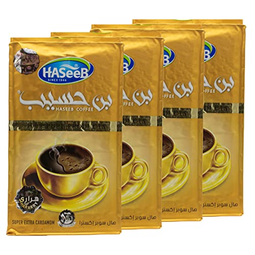 Haseeb - Arabischer Mokka Super Extra Kardamom - orientalischer Kaffee gemahlen 500 g von baba GOURMET