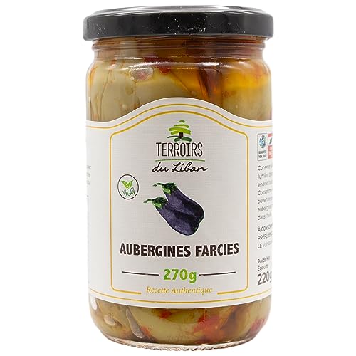 Terroirs du Liban - Makdous in Sonnenblumenöl - eingelegte Aubgerinen mit Chilli und Walnüssen 270 g - Fairtrade (1 x 270 g) von baba GOURMET