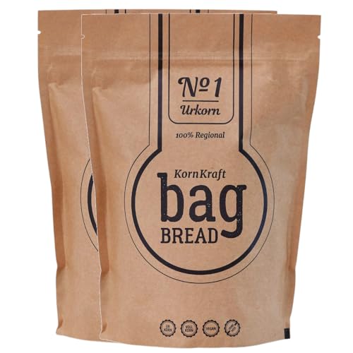 2er Pack bag BREAD KornKraft No. 1 Urkorn Brotbackmischung in der Tüte 750g von bag BREAD