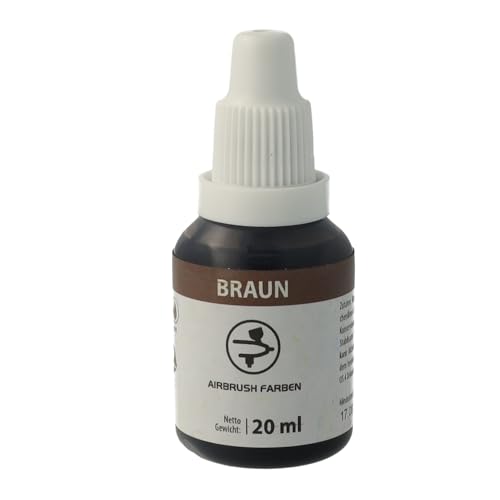 Bakeryteam Airbrush Lebensmittelfarbe Braun/Brown 20ml von bakeryteam