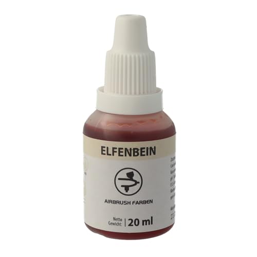 Bakeryteam Airbrush Lebensmittelfarbe Elfenbein/Ecru 20ml von bakeryteam