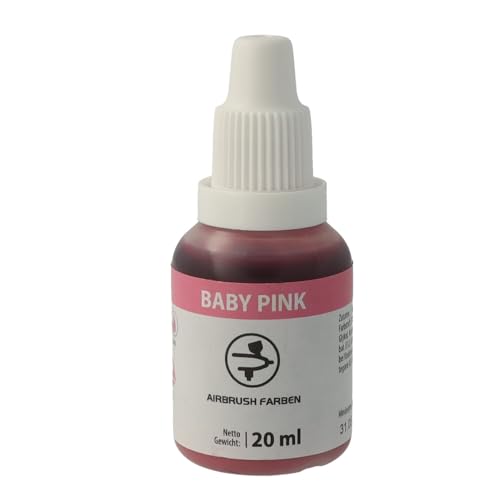 Bakeryteam Airbrush Lebensmittelfarbe Rosa/Baby Pink 20ml von bakeryteam