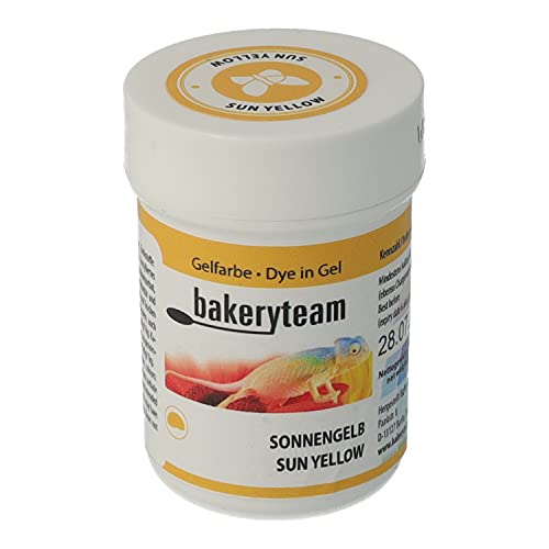 bakeryteam Lebensmittelfarbe Glasurfarbe Icing Colour Gelfarbe Sun Yellow 35g, Bakeryteam Lebensmittelfarbe Glasurfarbe Icing Colour Gelfarbe 35 G von bakeryteam