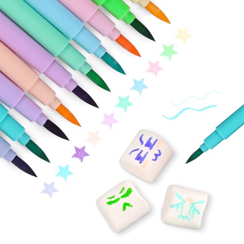 10 Stück Essbare Lebensmittelfarbe Stifte Backen,Fondant Lebensmittel Stift DIY Geburtstag zum Dekorieren Lebensmittelfarbstoffe Gourmet-Schreiber Für Kuchen Kekse Dessert Schokolade (Makaron) von bayep