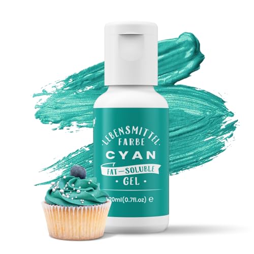 Oil Blend Cyan Lebensmittelfarbe auf Ölbasis hochkonzentrierte für Schokolade Fondant Kekse Kuchen Backen Macaron DIY Tortendeko Teig Toppings -20ml Oil Blend Cyan Lebensmittelfarbe auf Ölbasis hochkonzentrierte für Schokolade Fondant Kekse Kuchen Backen Macaron DIY Tortendeko Teig Toppings -20ml von bayep