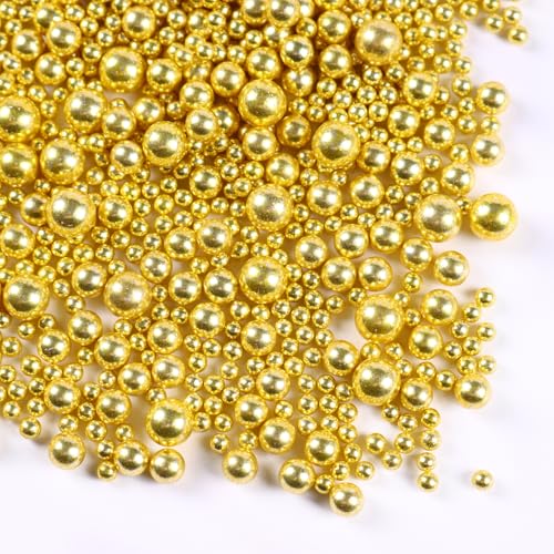 Gold Perle Zuckerstreusel Essbare Süßigkeiten Perlen 120g Mischgröße Backkuchen Dekorationen Eis Toppings und Cookie Dekoration Hochzeit Geburtstagsparty Chirstmas Zubehör Gold Perle Zuckerstreusel Essbare Süßigkeiten Perlen 120g Mischgröße Backkuchen Dekorationen Eis Toppings und Cookie Dekoration Hochzeit Geburtstagsparty Chirstmas Zubehör von bayep