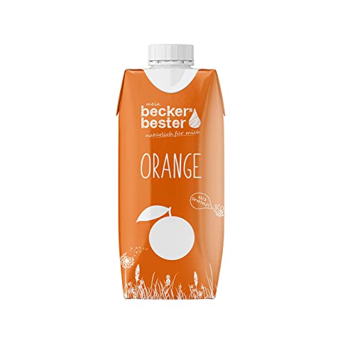 beckers bester Orange - 12er Pack - Orangensaft - 100% natürlicher Direktsaft - Co2-neutral hergestellt - Vegan - Ohne Gentechnik - Ohne Gentechnik - Laktosefrei - (12 x 330 ml) von beckers bester