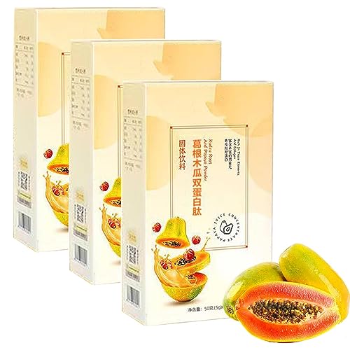 Kudzu Papaya Double Protein Peptide Solid Drinks - for Woman Breasts Firm and Full, Kudzu Papaya Extract Bust Lifting Tea (3 Pcs) von behound