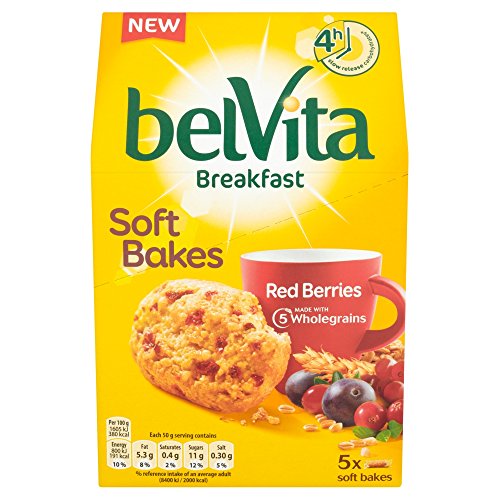 Belvita Breakfast Biscuits Soft Baked Red Berries 5x50g von belVita