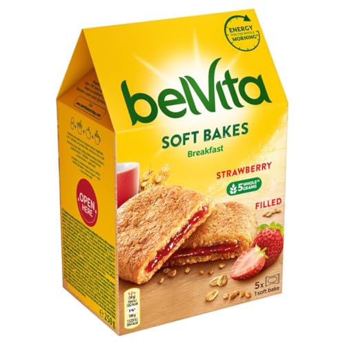 belVita Breakfast Getreide mit Erdbeer-Füllung 250g von belVita