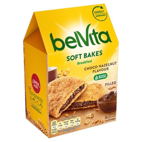 belVita Breakfast Getreide mit Füllung mit Schoko- Nussbaum-Geschmack 250g von belVita