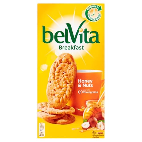 belVita Breakfast Getreidekuchen mit Honig Nüssen und Schoko Stücke 300g von YESMOO