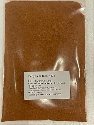 Baby Back Ribs 100 g, Grill – Gewürzmischung von bennos gewuerzstand