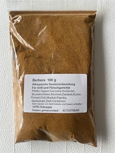 Berbere 100 g, Äthiopische Gewürzmischung ohne künstliche Zusätze von bennos gewuerzstand