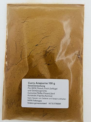 Curry Anapurna 100 g, Gewürzzubereitung von bennos gewuerzstand