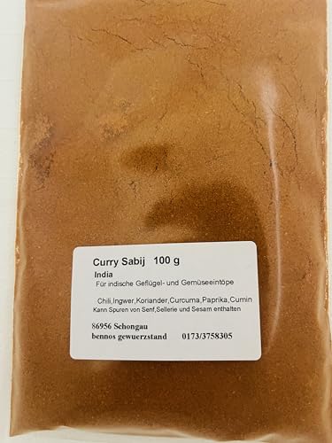 Curry Sabij 100 g, India Gewürzzubereitung von bennos gewuerzstand