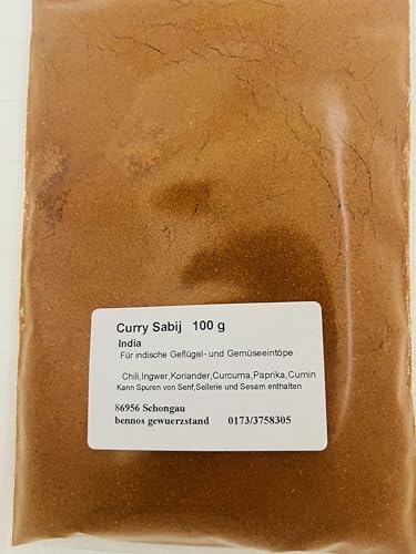 Curry Sabij 100 g, India Gewürzzubereitung Curry Sabij 100 g, India Gewürzzubereitung von bennos gewuerzstand