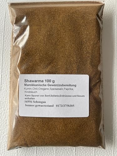 Shawarma 100 g, Marokkanische Gewürzzubereitung von bennos gewuerzstand
