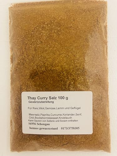 Thay Curry Salz 100 g, Asiatische Gewürzzubereitung von bennos gewuerzstand
