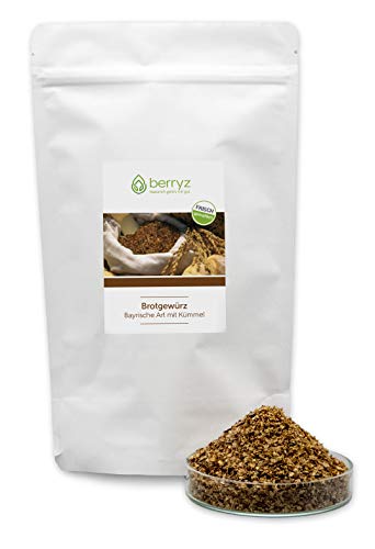Brotgewürz Bayrische Art mit Kümmel Koriander Fenchel Anis | Direkt vor Abfüllung frisch gemahlen 200g | Ohne Salz oder Zusatzstoffe | Brotgewürzmischung Brotgewürz Bayrische Art mit Kümmel Koriander Fenchel Anis | Direkt vor Abfüllung frisch gemahlen 200g | Ohne Salz oder Zusatzstoffe | Brotgewürzmischung von berryz