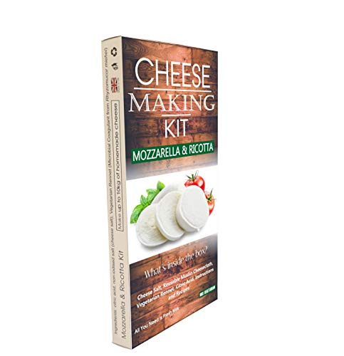 Käse-Set, Mozzarella und Ricotta, tolles Geschenk für alle Anlässe, enthält Lab. von best4kits Mozzarella & Ricotta