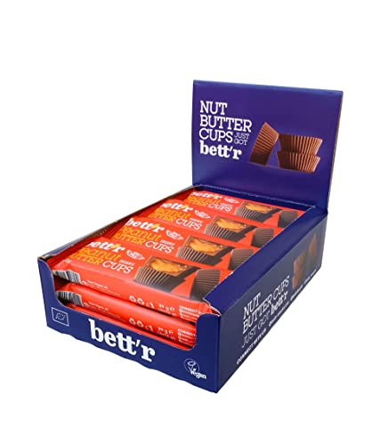 Bett’r GUILT FREE Bio Peanut Butter Cups. 100% Vegan, Glutenfrei und Laktosefrei - 12 x 39 g von bett'r GUILT FREE