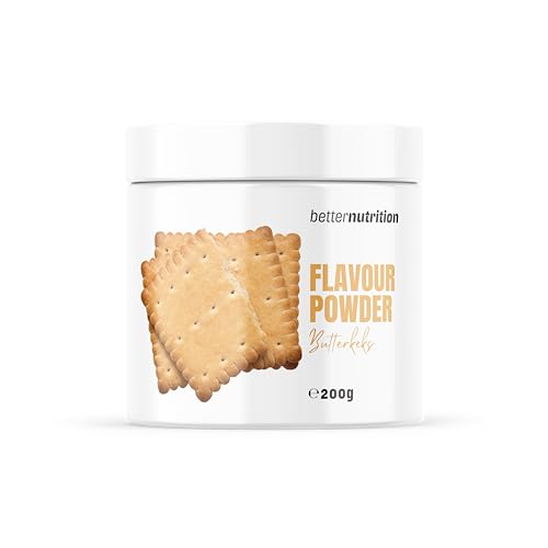 Geschmackspulver | Butterkeks | vegan | kalorienreduziertes Aroma | Flavour Pulver | Premium Flavor Powder | kalorienreduziertes Aroma | Flavour Powder Zero 200g | better nutrition von betterprotein