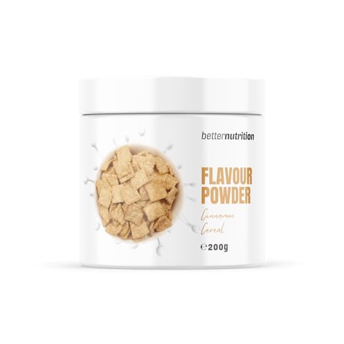 Geschmackspulver | vegan | kalorienreduziertes Aroma | Flavour Pulver | Premium Flavor Powder | kalorienreduziertes Aroma | Flavour Powder Zero 200g | better nutrition (Cinnamon Cereal) von betterprotein