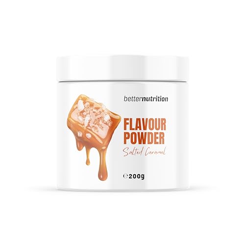 Geschmackspulver | vegan | kalorienreduziertes Aroma | Flavour Pulver | Premium Flavor Powder | kalorienreduziertes Aroma | Flavour Powder Zero 200g | better nutrition (Salted Caramel) von betterprotein