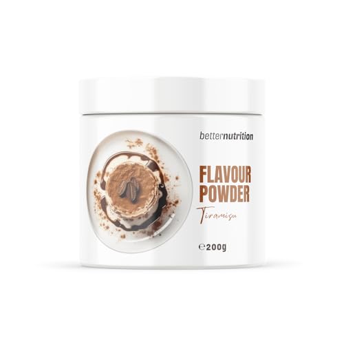 Geschmackspulver | vegan | kalorienreduziertes Aroma | Flavour Pulver | Premium Flavor Powder | kalorienreduziertes Aroma | Flavour Powder Zero 200g | better nutrition (Tiramisu) von betterprotein