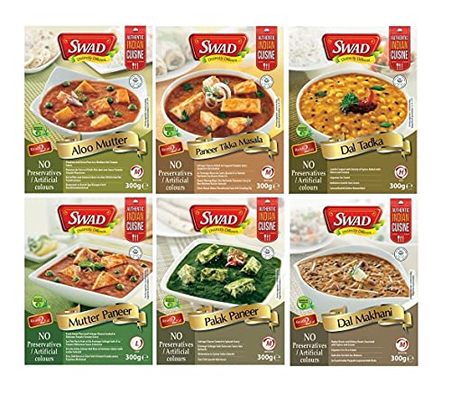 6x Indisches Fertiggericht MIX a 280g aus Indien Tikka Mutter Paneer Curry Dal Palak Makhani 6x Indisches Fertiggericht MIX a 280g aus Indien Tikka Mutter Paneer Curry Dal Palak Makhani von bick.shop