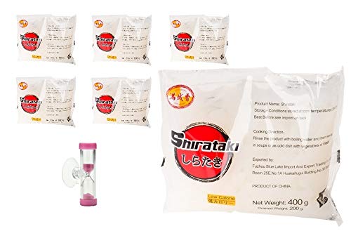 6x Konjak Shirataki Noodles a 400g/200g kalorinreduzierte breite Band-Nudeln von bick.shop