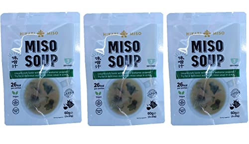 9x Miso Suppe a 20g original aus Japan mit Seetang Algen Instant Miso Shiro von bick.shop