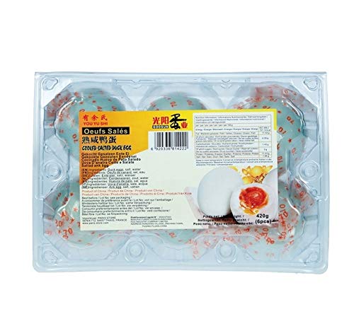 Enteneier 6 Stück Gekocht Gesalzen Verzehrfertig Haltbar Duck Eggs Hamtan 420g von bick.shop