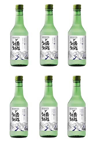 bick.shop® 6x Soju 360ml Korea original 16,5% Vol Alk. Branntwein Reiswein koreanischer Wodka Jinro (Neutral) von bick.shop