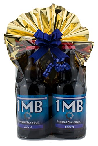 Download Geschenkeset 2 Mittelgrosse Bier in Folie und Schleife verpackt als Geschenk von bierundmehr